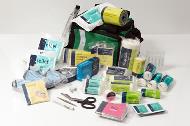 First aid bag including airways kit