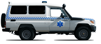Ambulance pour premiers soins de réanimation