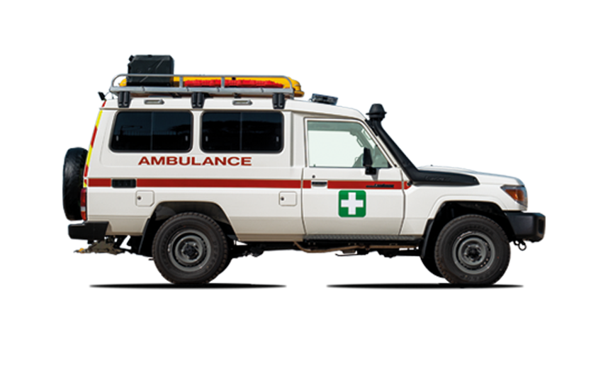 Ambulance pour premiers soins de réanimation