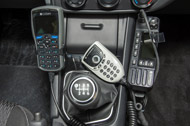 Corolla fitted with Codan HF and Motorola VHF communications equipment