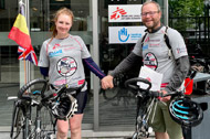 TGS sponsert eine Radtour zur Spendensammlung von Amsterdam zum Felsen von Gibraltar