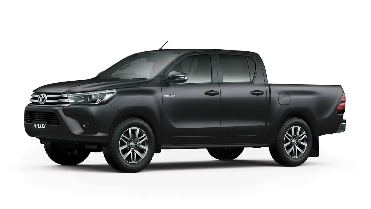 Toyota Hilux in humanitarian mission setting