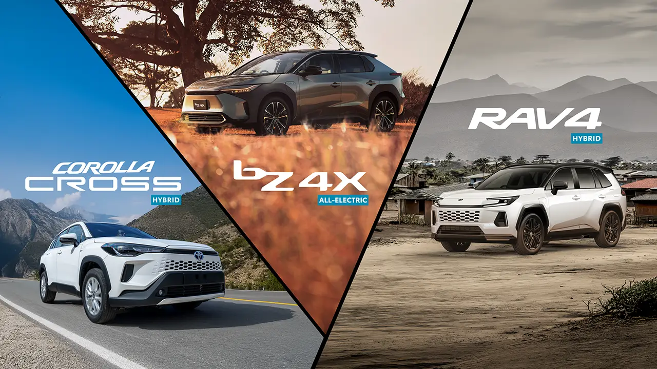 Toyota sustainable vehicle range: Corolla Cross Hybrid, bZ4X and RAV4 Hybrid